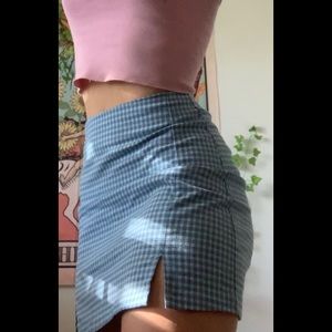 brandy mellvile plaid skirt